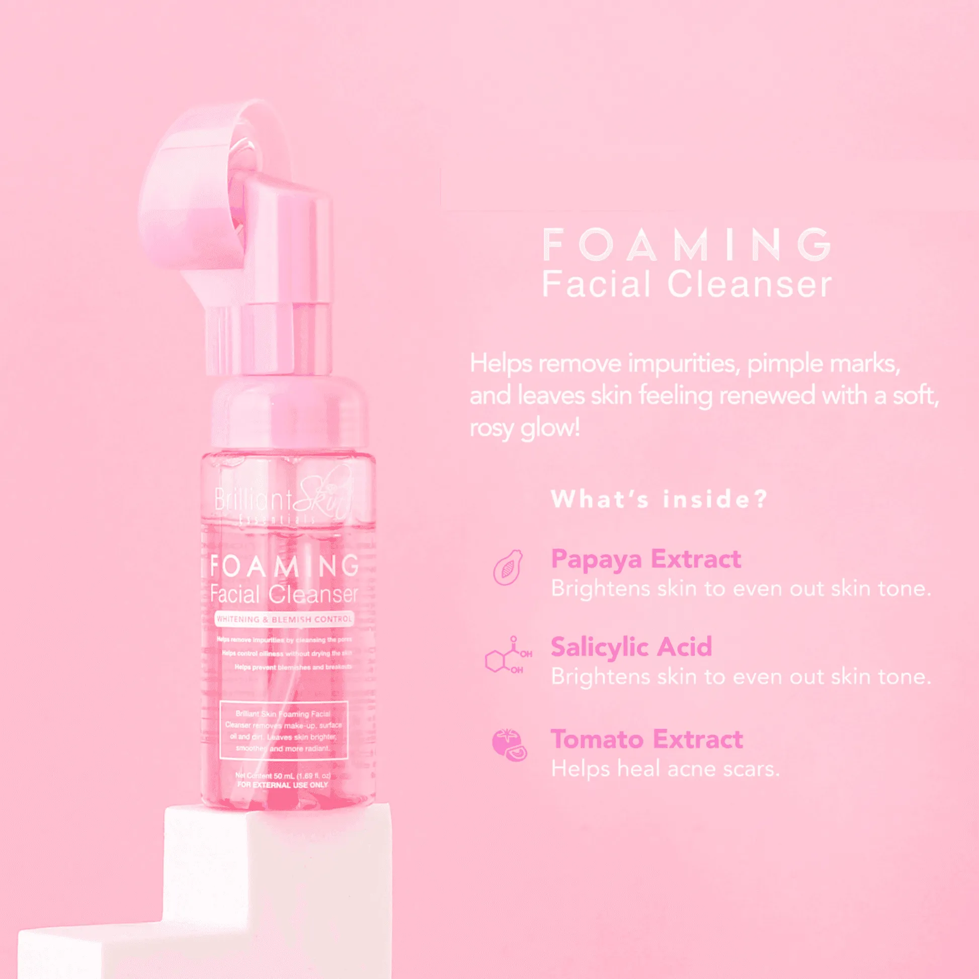 Brilliant Skin Essentials Foaming Facial Cleanser - 100ml (1 1) Offer
