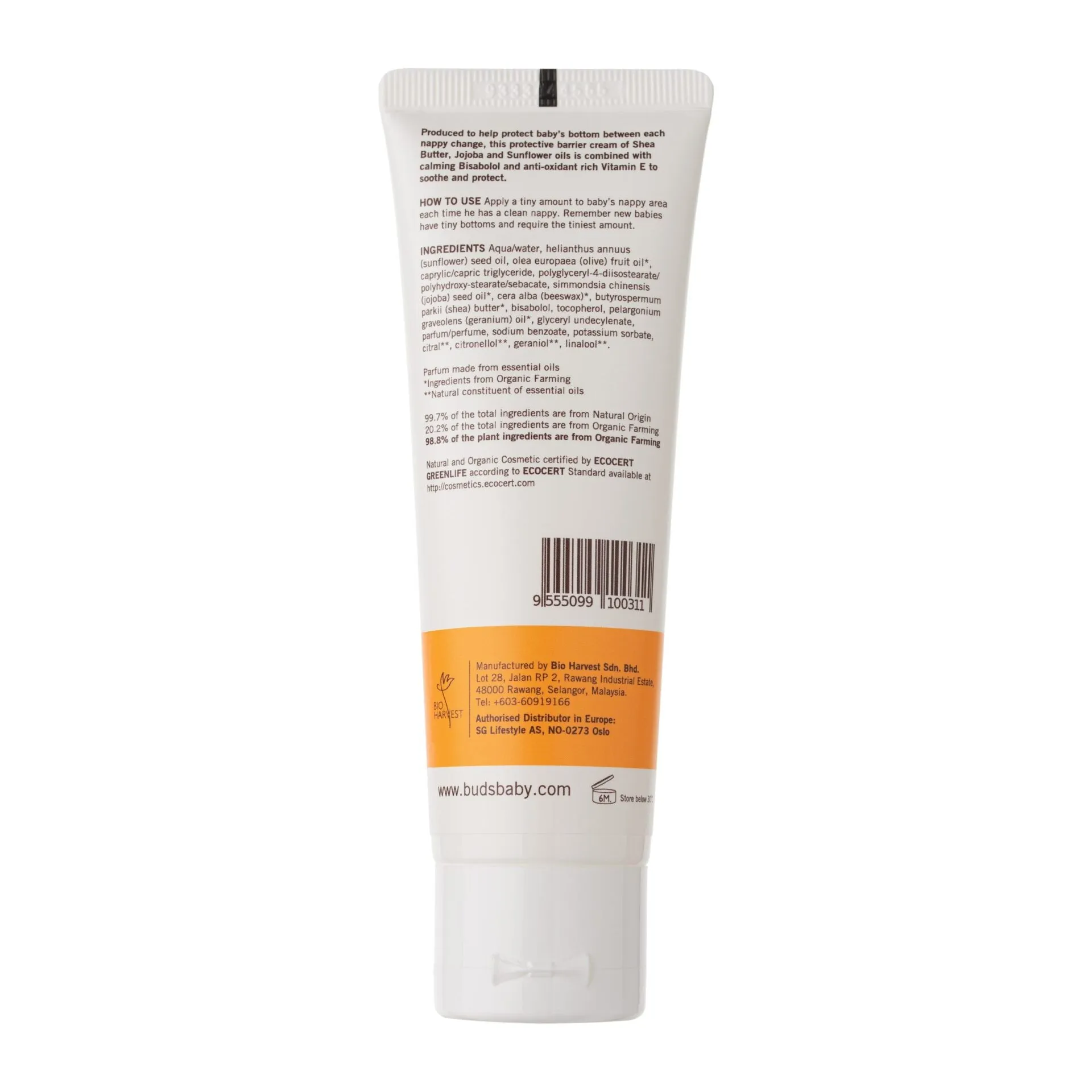 Buds Nappy Time Change Cream 75ml