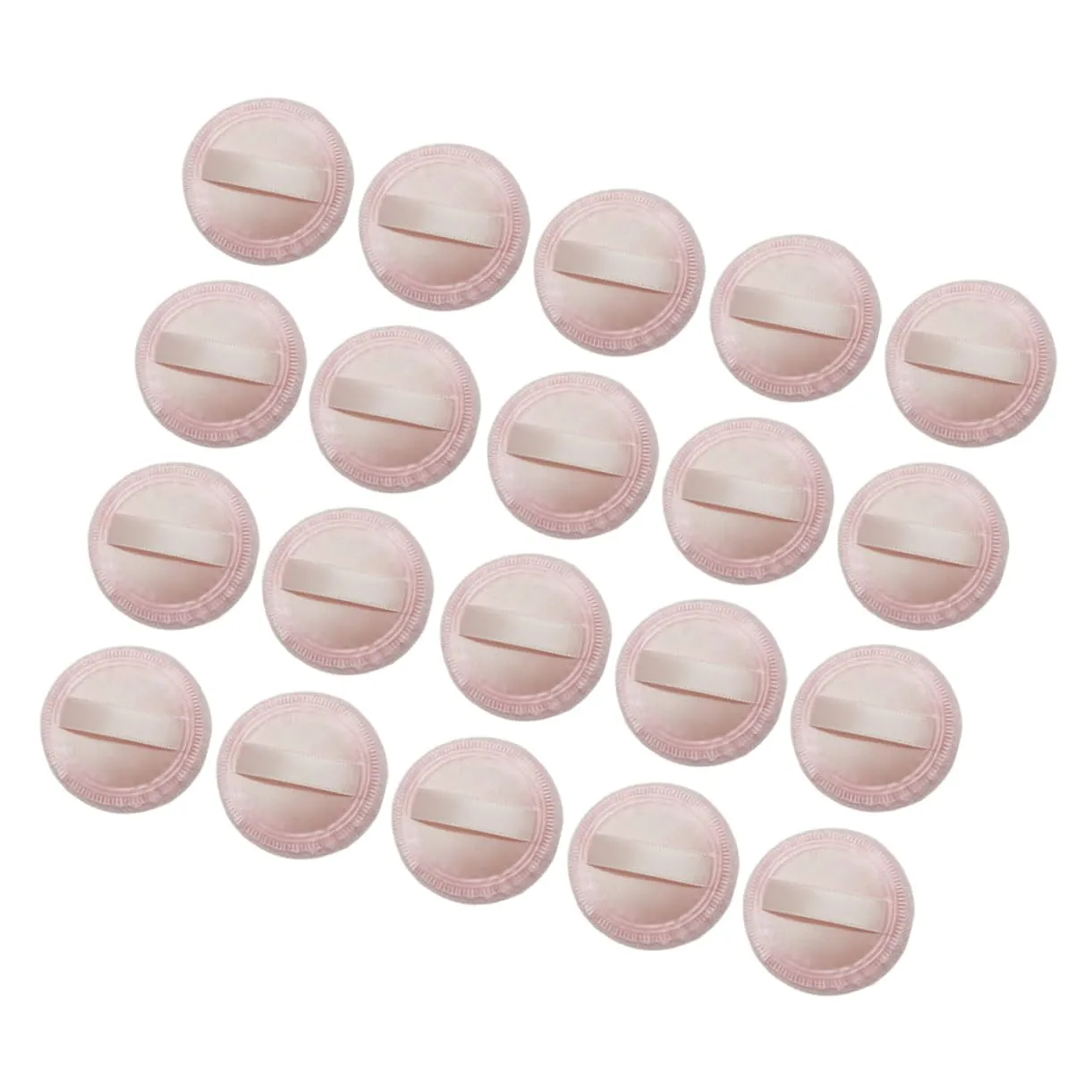CANIGHT 20pcs Powder for Loose Makeup Soft Cosmetic Applicators Ribbon for Women Compact Design for Easy Use and Natural Finish