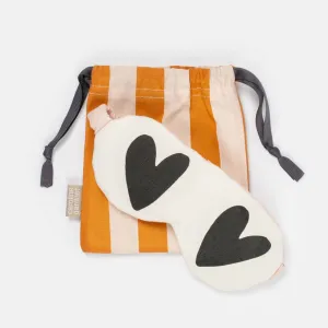 CAROLINE GARDNER I Orange x Pink Stripe Eye Mask