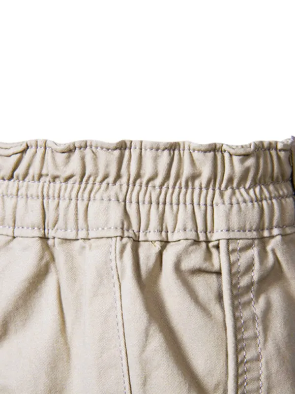 Casual Solid Colour Men’s Shorts with Pockets