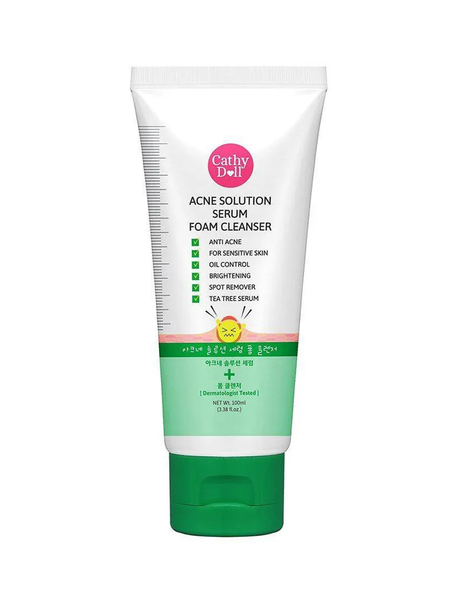 Cathy Doll ACNE Solution Serum Foam Cleanser 100ml (Thai)