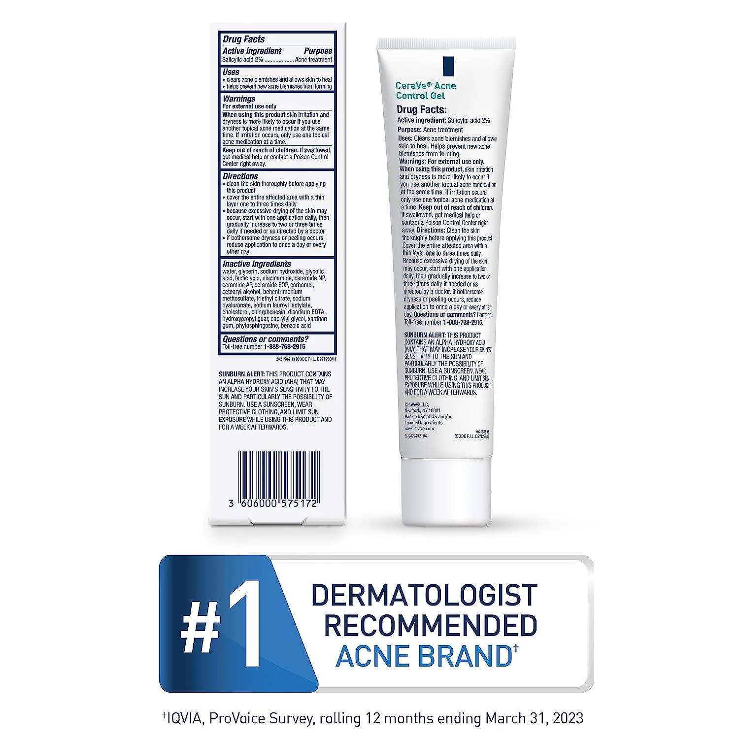 CeraVe Salicylic Acid Acne Treatment Gel 1.35 FL
