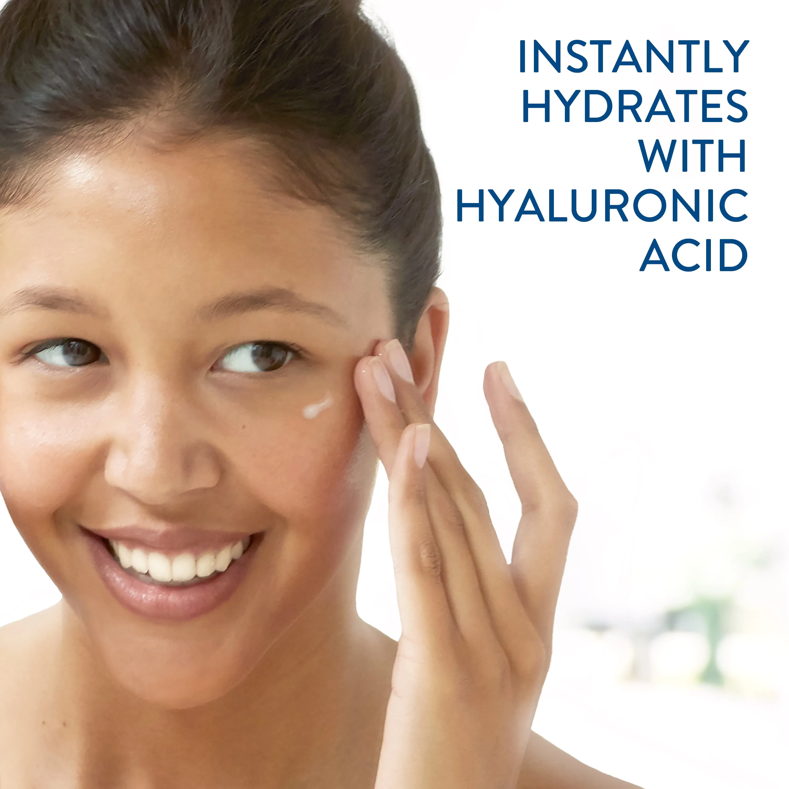 Cetaphil Hydrating Eye Gel-Cream With Hyaluronic Acid, 0.5 fl oz, Brightens and Smooths Skin Under Eyes, 24 Hour Hydration for All Skin Types, Non-Comedogenic, Hypoallergenic