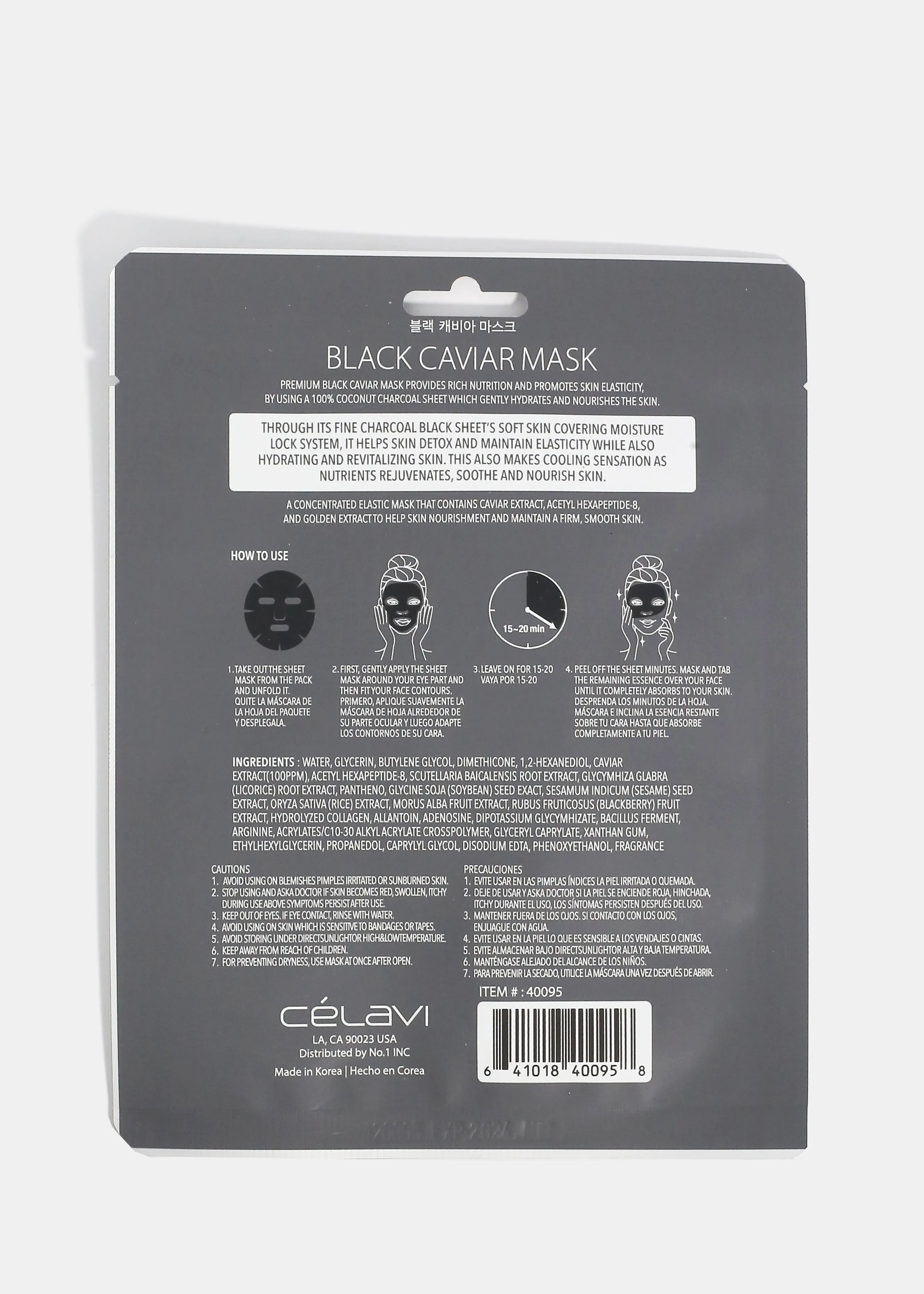 CEV Black Caviar Sheet Mask