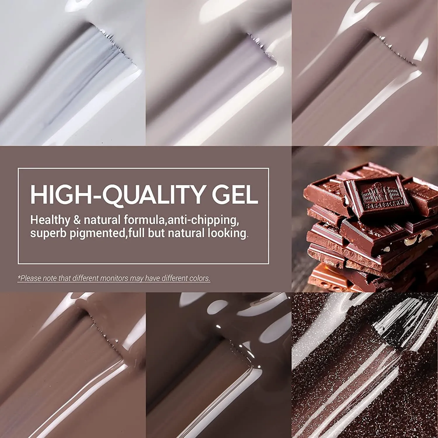 Chocolate Bar - 6 Shades Inspire Gel Set 7ml