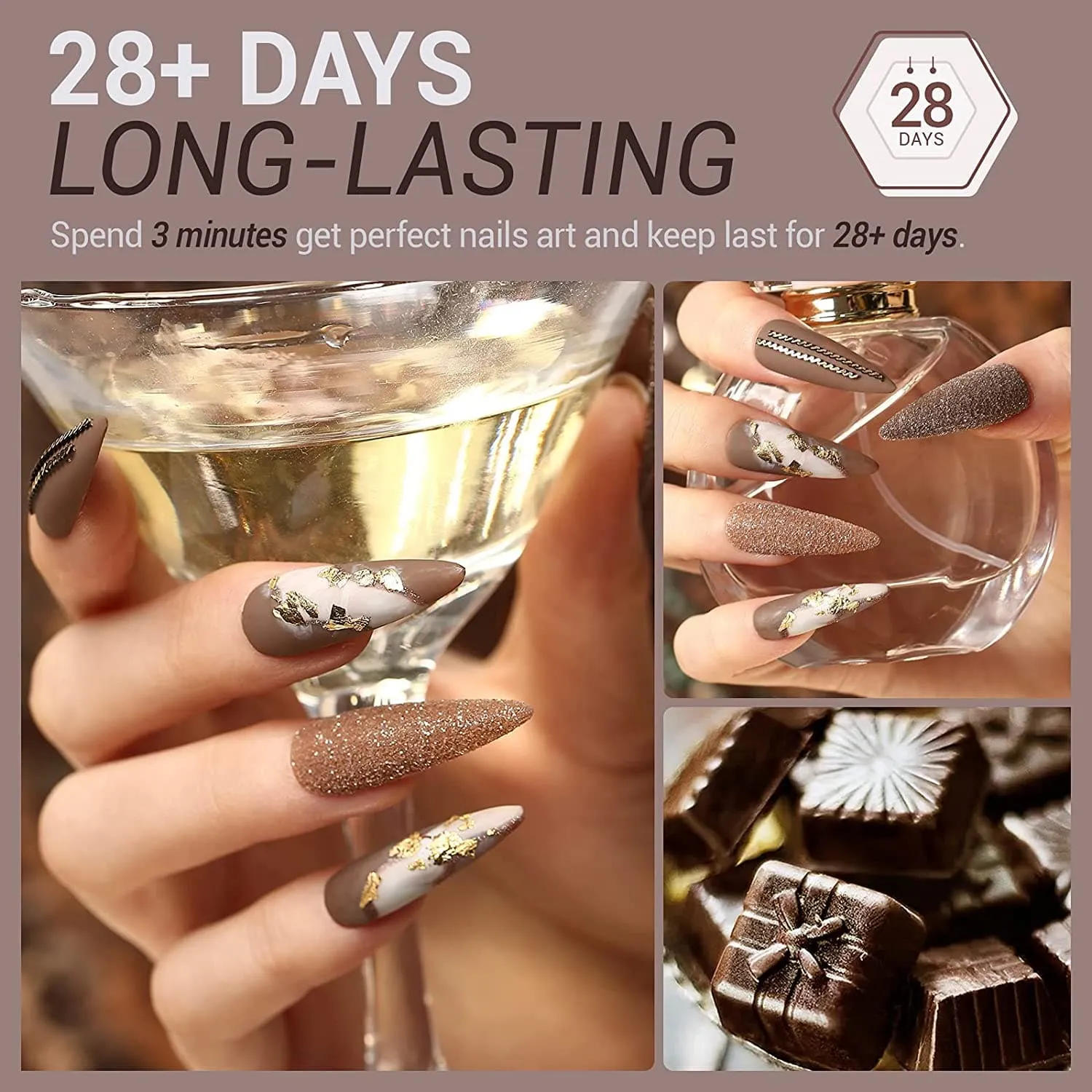 Chocolate Bar - 6 Shades Inspire Gel Set 7ml