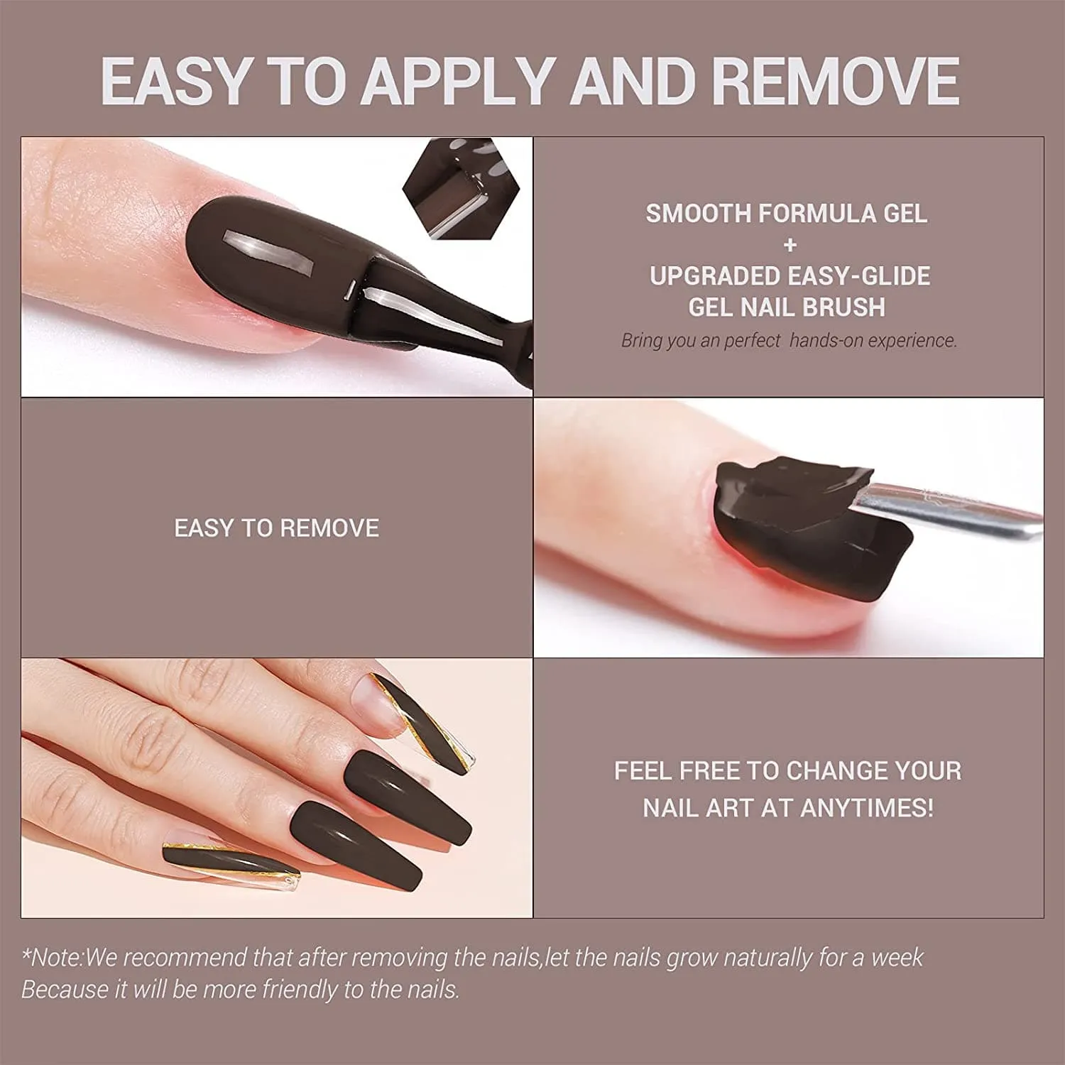 Chocolate Bar - 6 Shades Inspire Gel Set 7ml