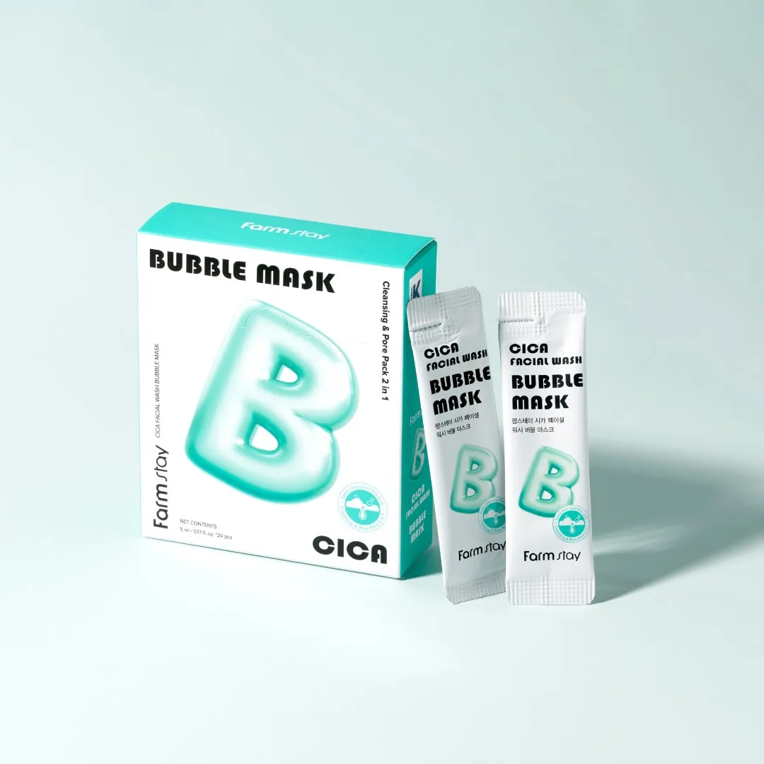 Cica Facial Wash Bubble Mask 5ml x 20pcs