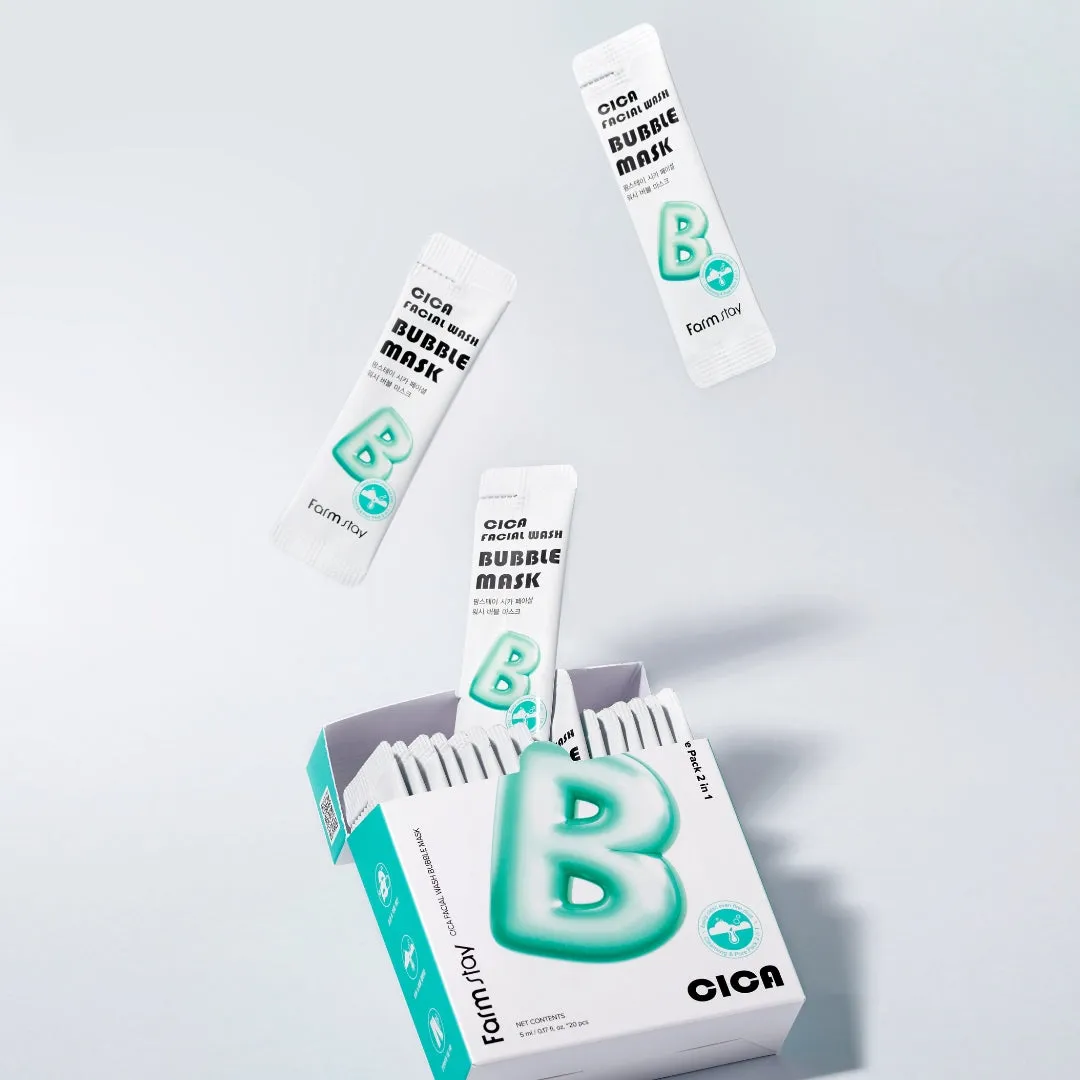 Cica Facial Wash Bubble Mask 5ml x 20pcs