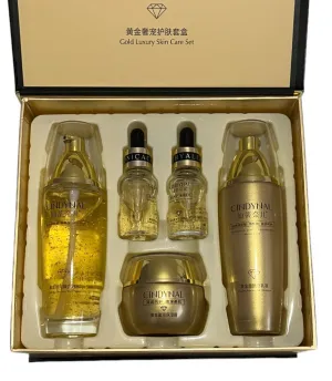CINDYNAL Hyaluronic Acid & Niacinamide Moist Care Gold Luxury Skin Care Set - Ultimate Hydration and Radiance