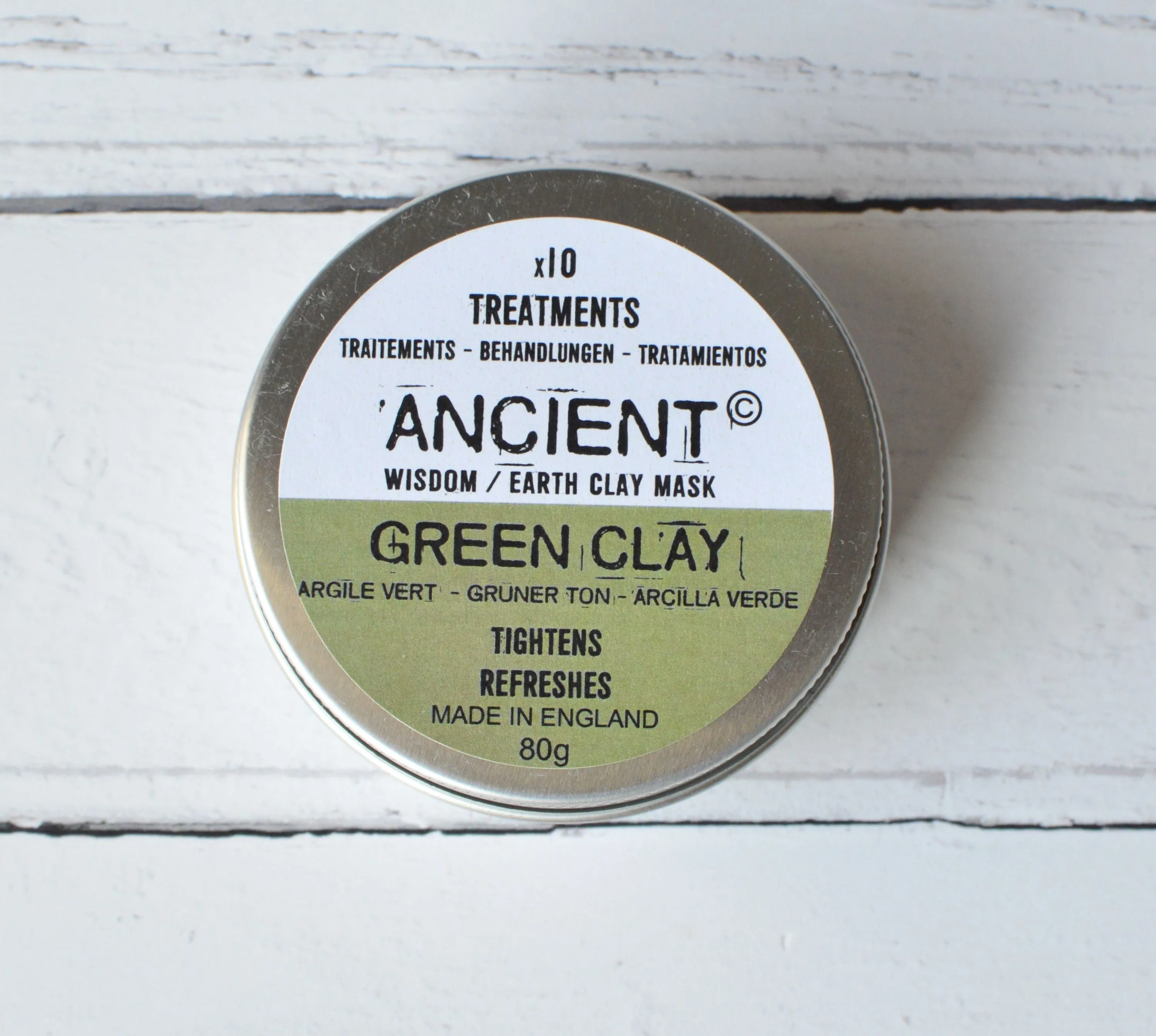 Clay Face Mask Powder and Bamboo Face Cloth Gift Box Cleansing Treatment for your Skin