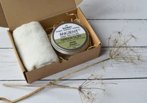 Clay Face Mask Powder and Bamboo Face Cloth Gift Box Cleansing Treatment for your Skin