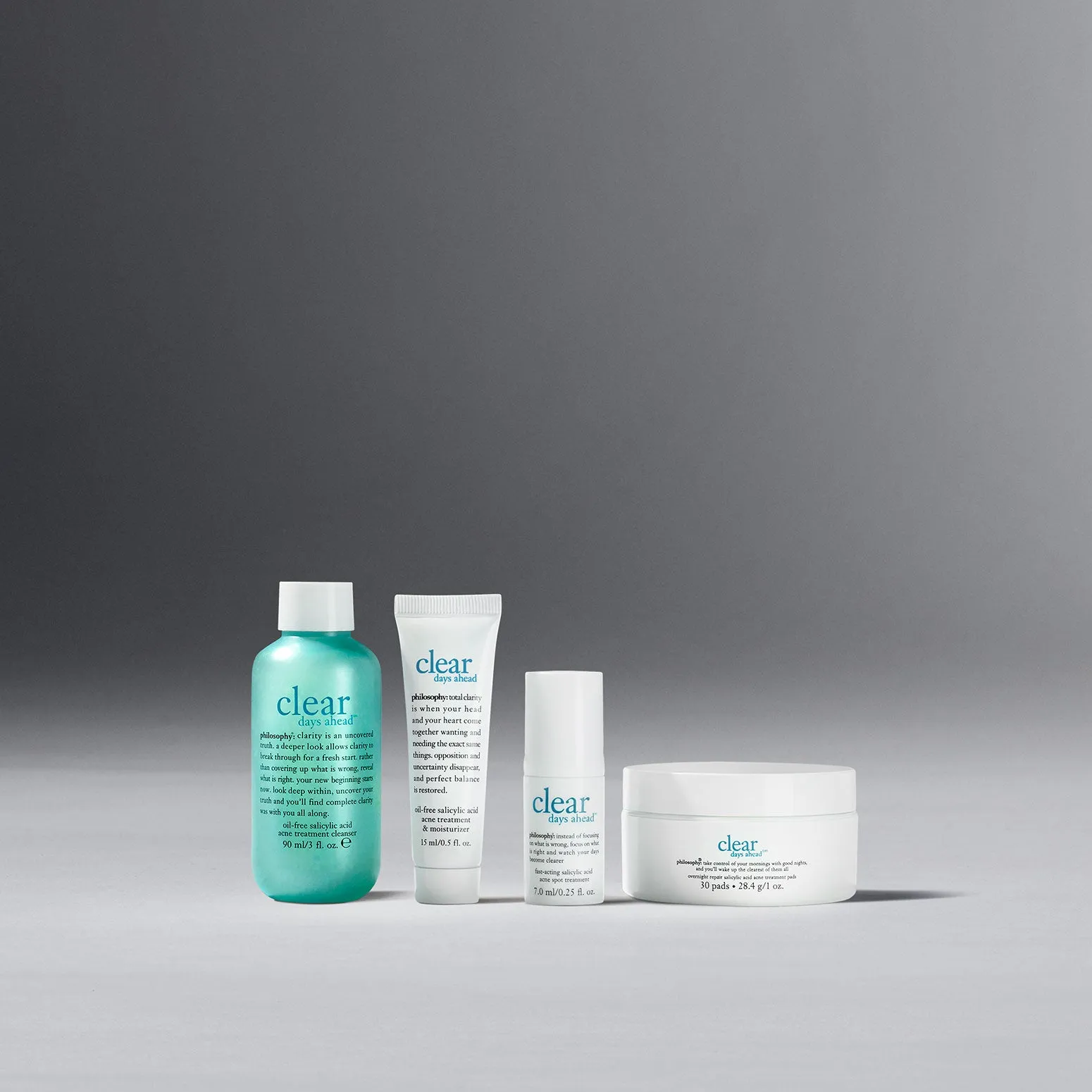 clean, calm & clear travel set