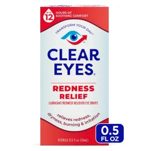 Clear Eyes Redness Relief Eye Lubricant, 0.5 oz. Eye Drops