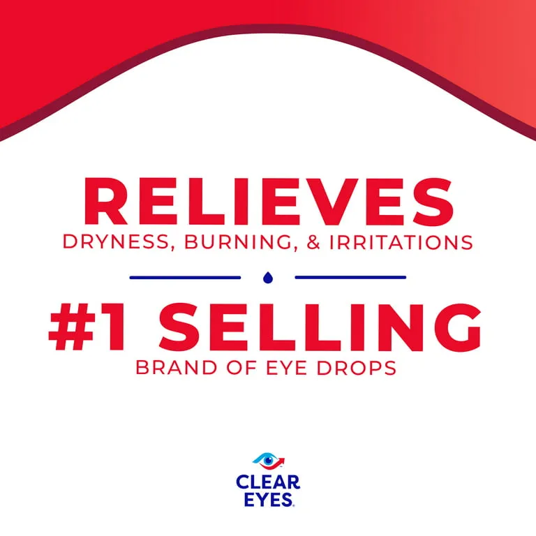 Clear Eyes Redness Relief Eye Lubricant, 0.5 oz. Eye Drops