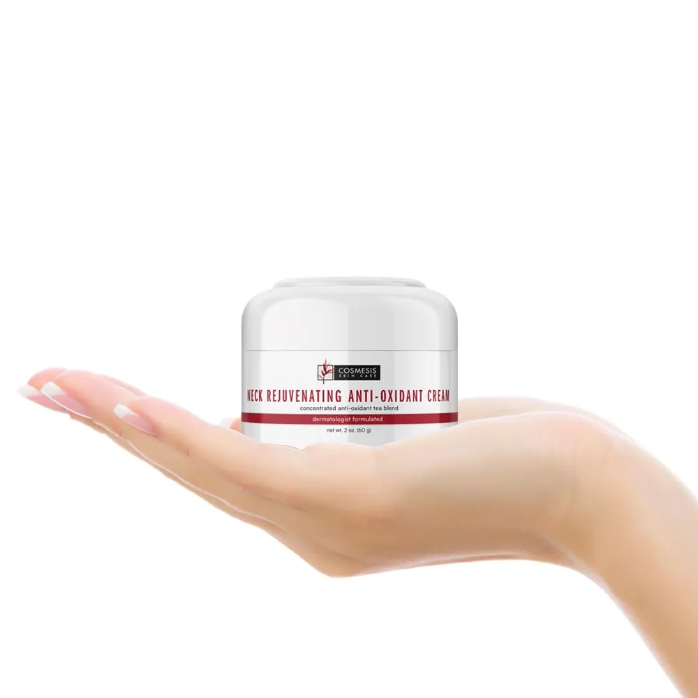 Cosmesis Neck Rejuvenating Anti-Oxidant Cream - Minimize Sagging Skin - Powerful Anti-Aging Ingredients - Promotes Hydration - 2oz