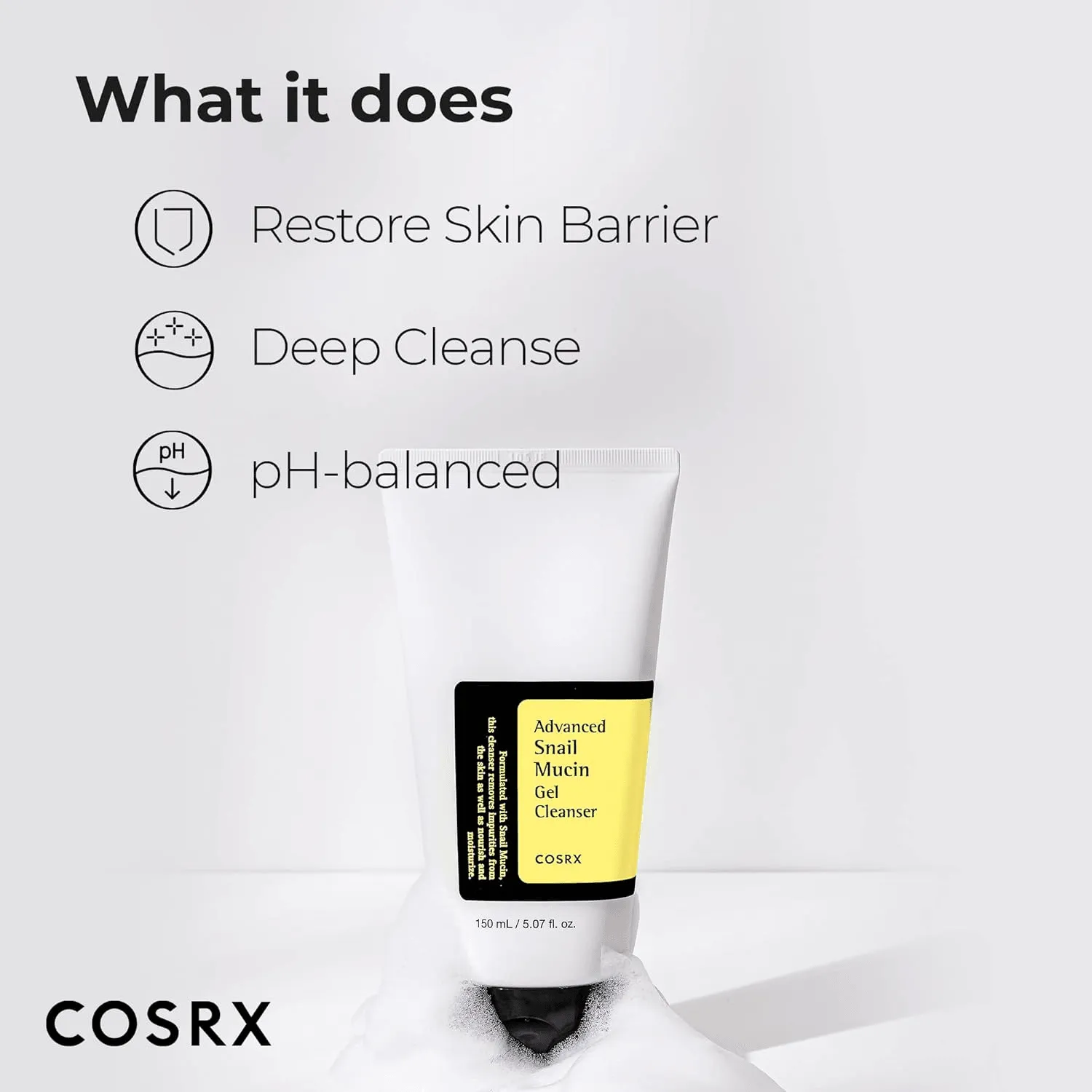 COSRX Advanced Snail Mucin Gel Cleanser - 150ml