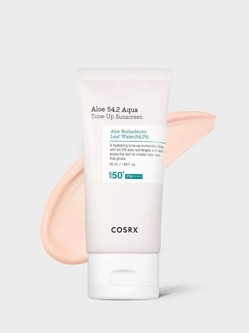 COSRX Aloe 54.2 Aqua Tone Up Sunscreen SPF50  PA     واقي الشمس مع تفتيح فوري