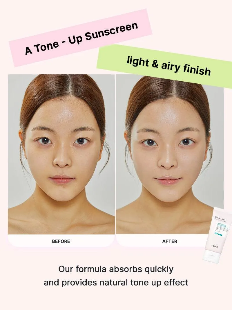 COSRX Aloe 54.2 Aqua Tone Up Sunscreen SPF50  PA     واقي الشمس مع تفتيح فوري