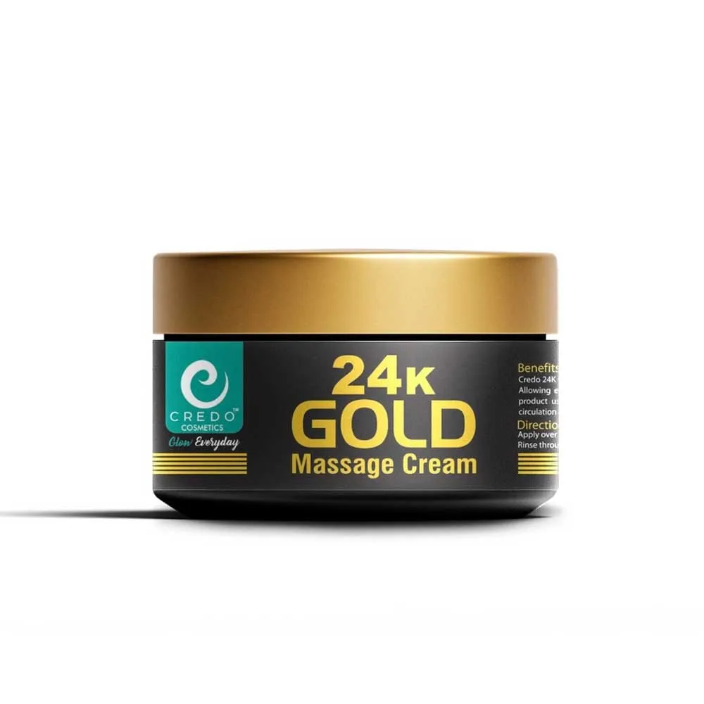 Credo 24K Gold Glow Massage Cream - 100 ml