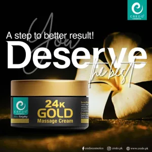 Credo 24K Gold Glow Massage Cream - 100 ml