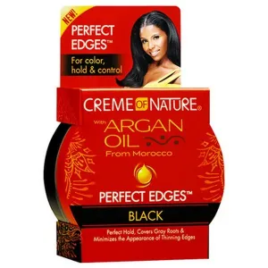 Creme of Nature Argan Oil Perfect Edges Control Gel BLACK 63.7g