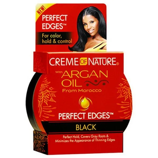Creme of Nature Argan Oil Perfect Edges Control Gel BLACK 63.7g