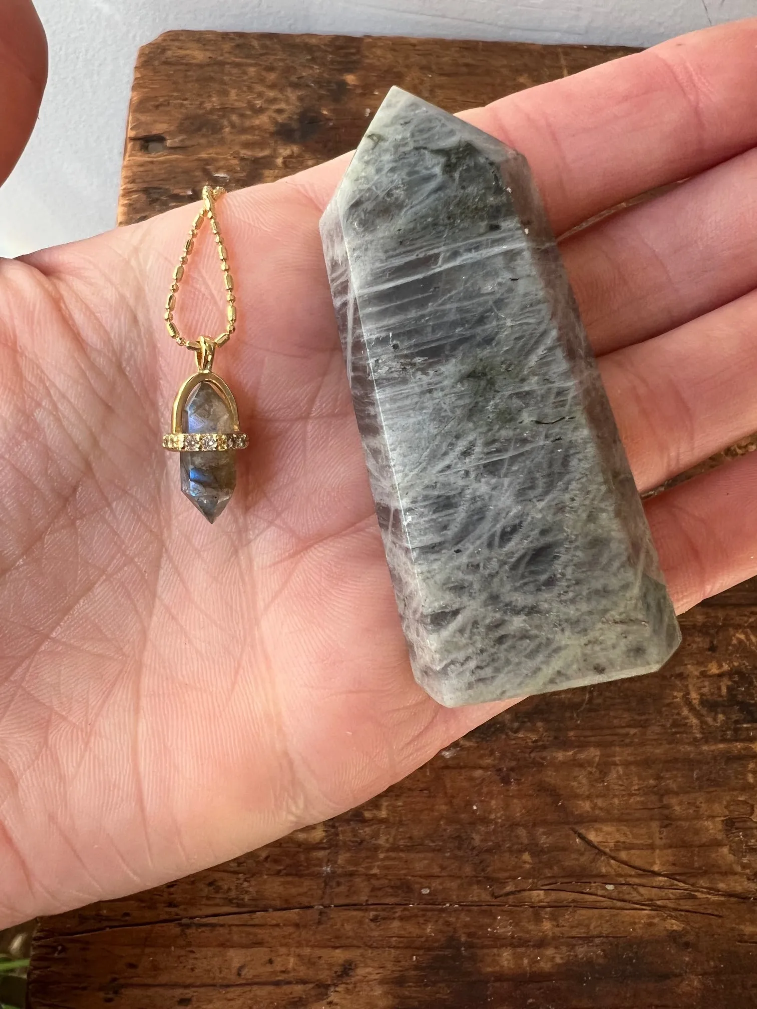 Crystal Point   Necklace Gift Set