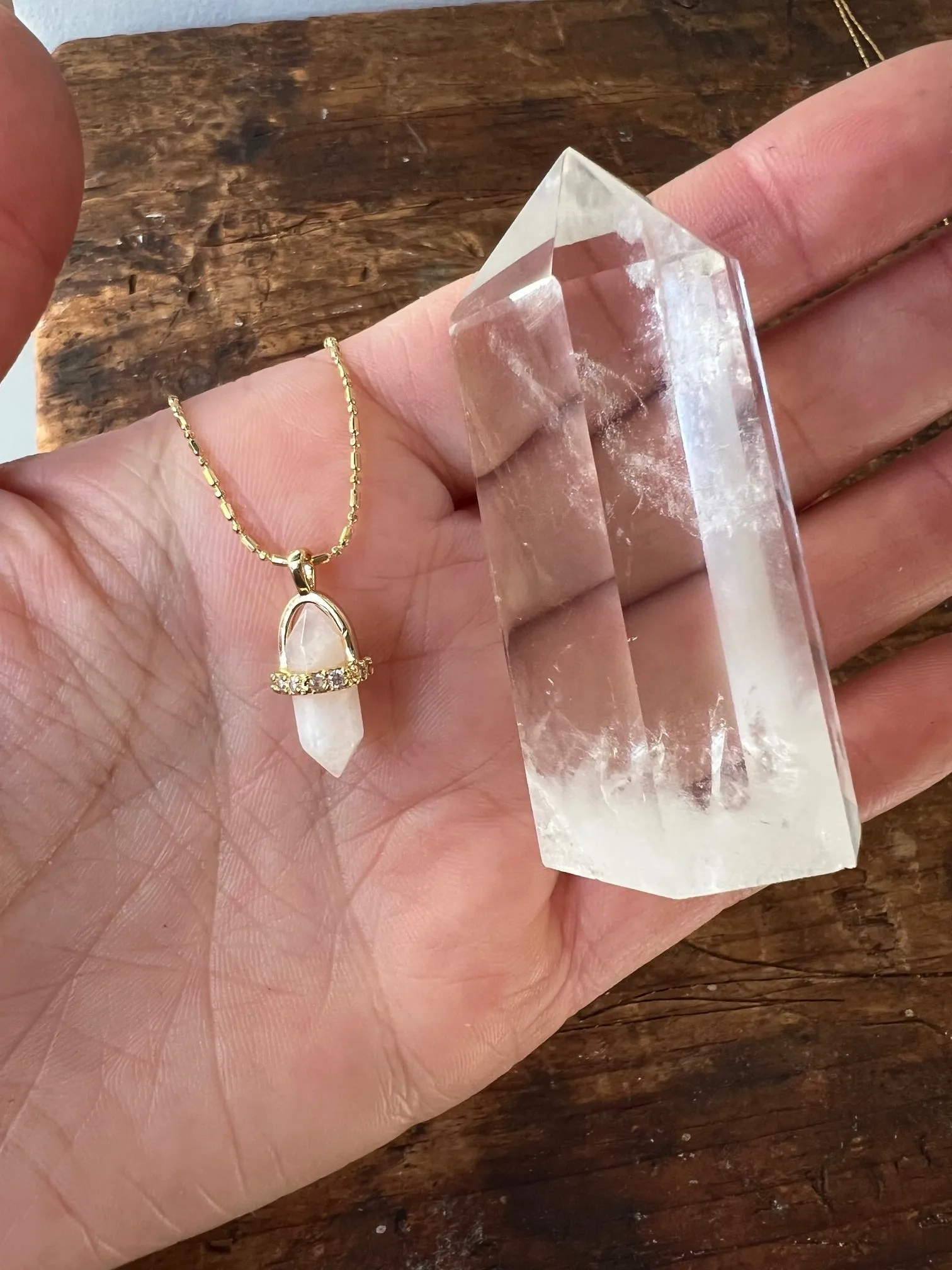 Crystal Point   Necklace Gift Set