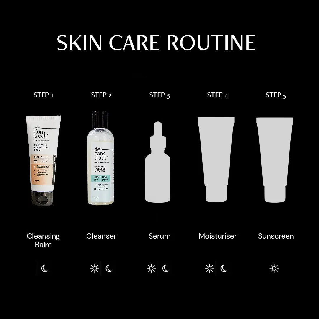 Daily Double Cleansing Duo for Dry Skin - Soothing Cleansing Balm    Hydrating Face Wash