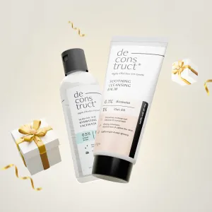 Daily Double Cleansing Duo for Dry Skin - Soothing Cleansing Balm    Hydrating Face Wash