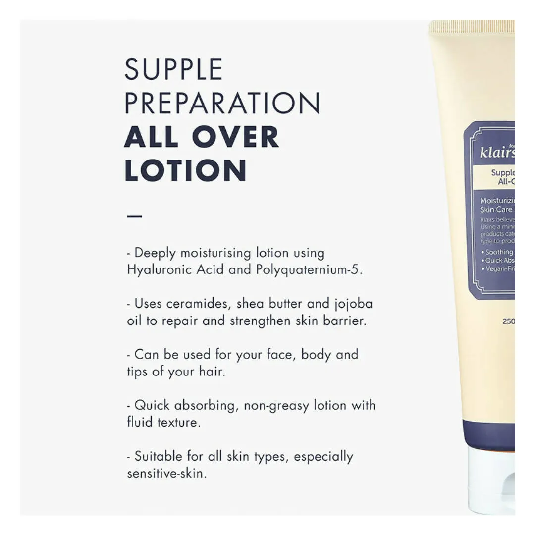 Dear Klairs Supple Preparation All Over Lotion