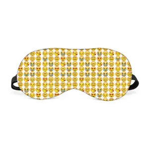 Designer Travel Eye Mask for Sleeping - Emojis - Made in India