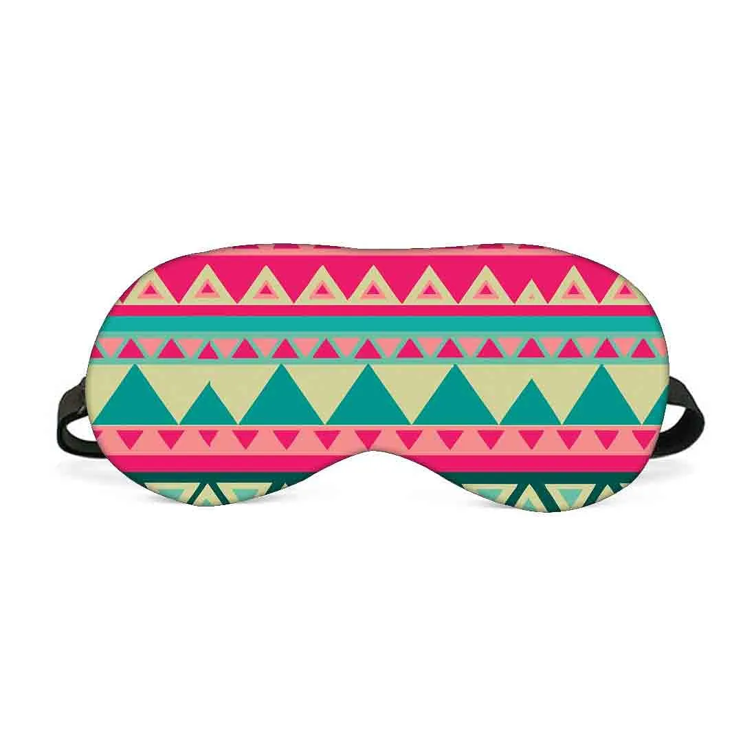 Designer Travel Eye Mask for Sleeping - Party flags - Made in India