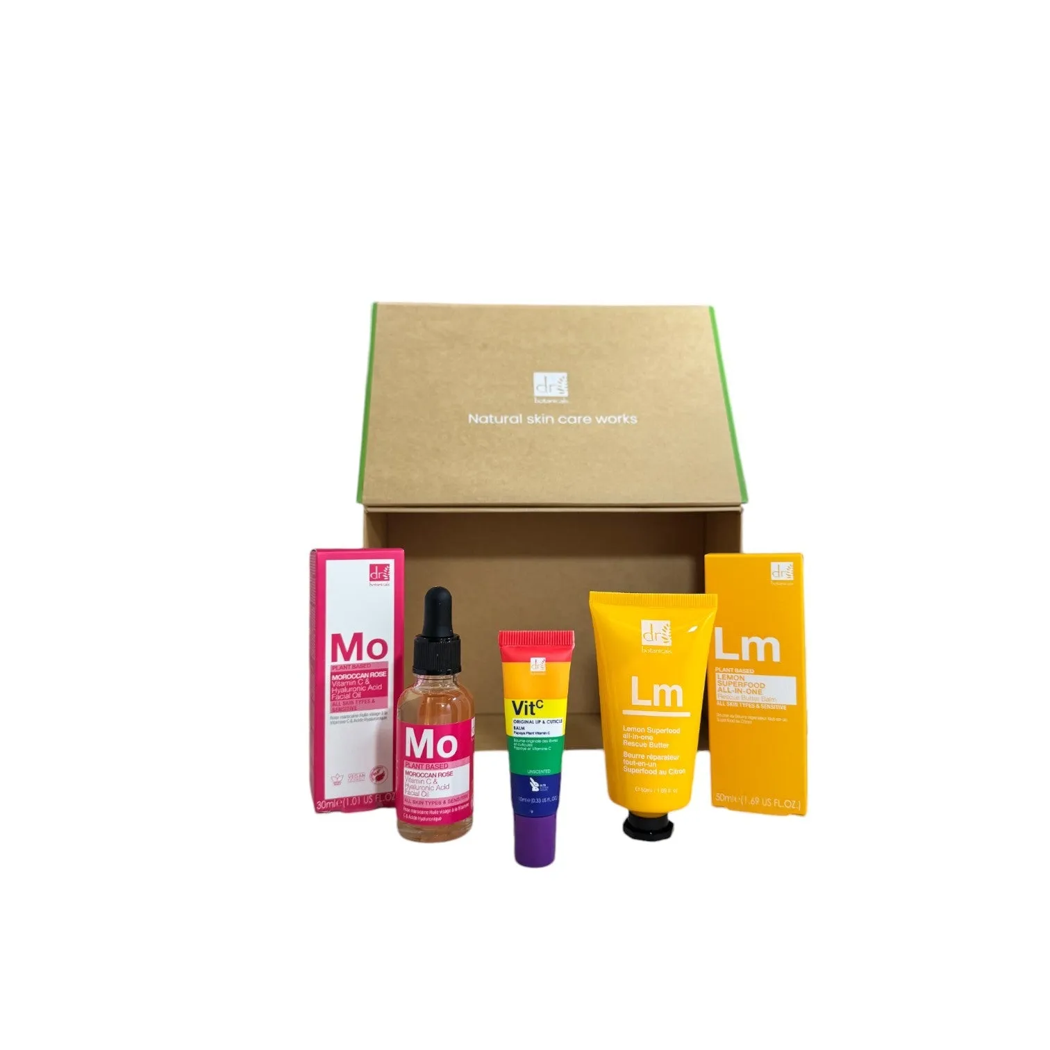 Dr Botanicals Vegan Best Sellers Skincare Gift Set
