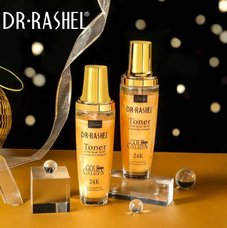 Dr.Rashel Toner with Real Gold Atoms & Collagen 24K Granted the Radiance to Facial Skin DRL-1182