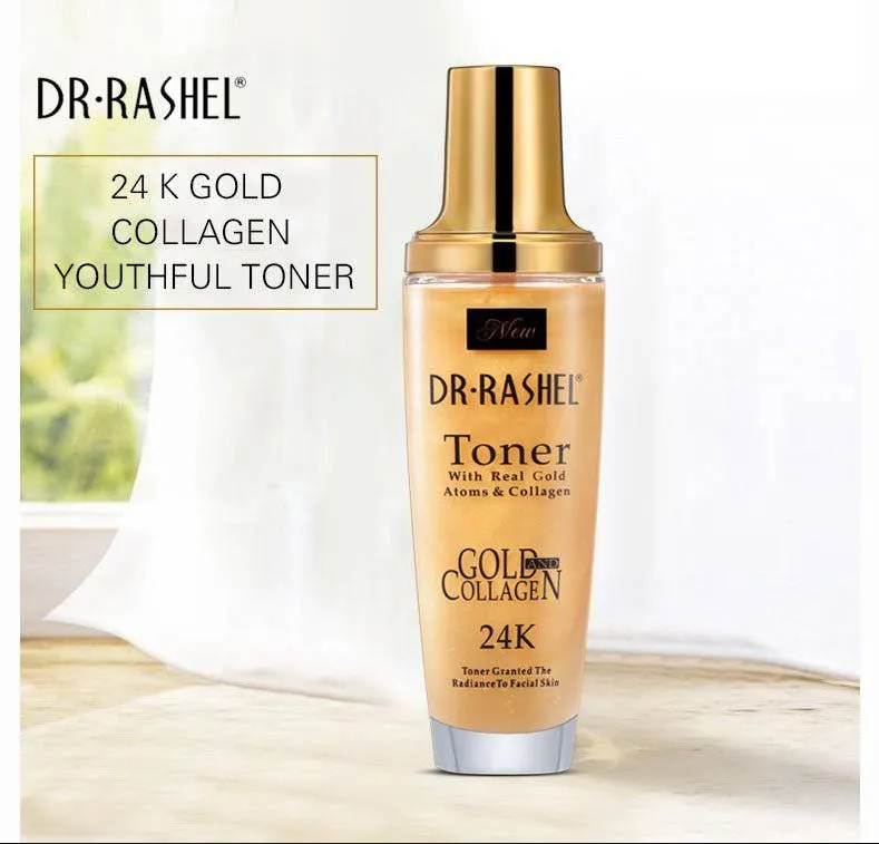Dr.Rashel Toner with Real Gold Atoms & Collagen 24K Granted the Radiance to Facial Skin DRL-1182