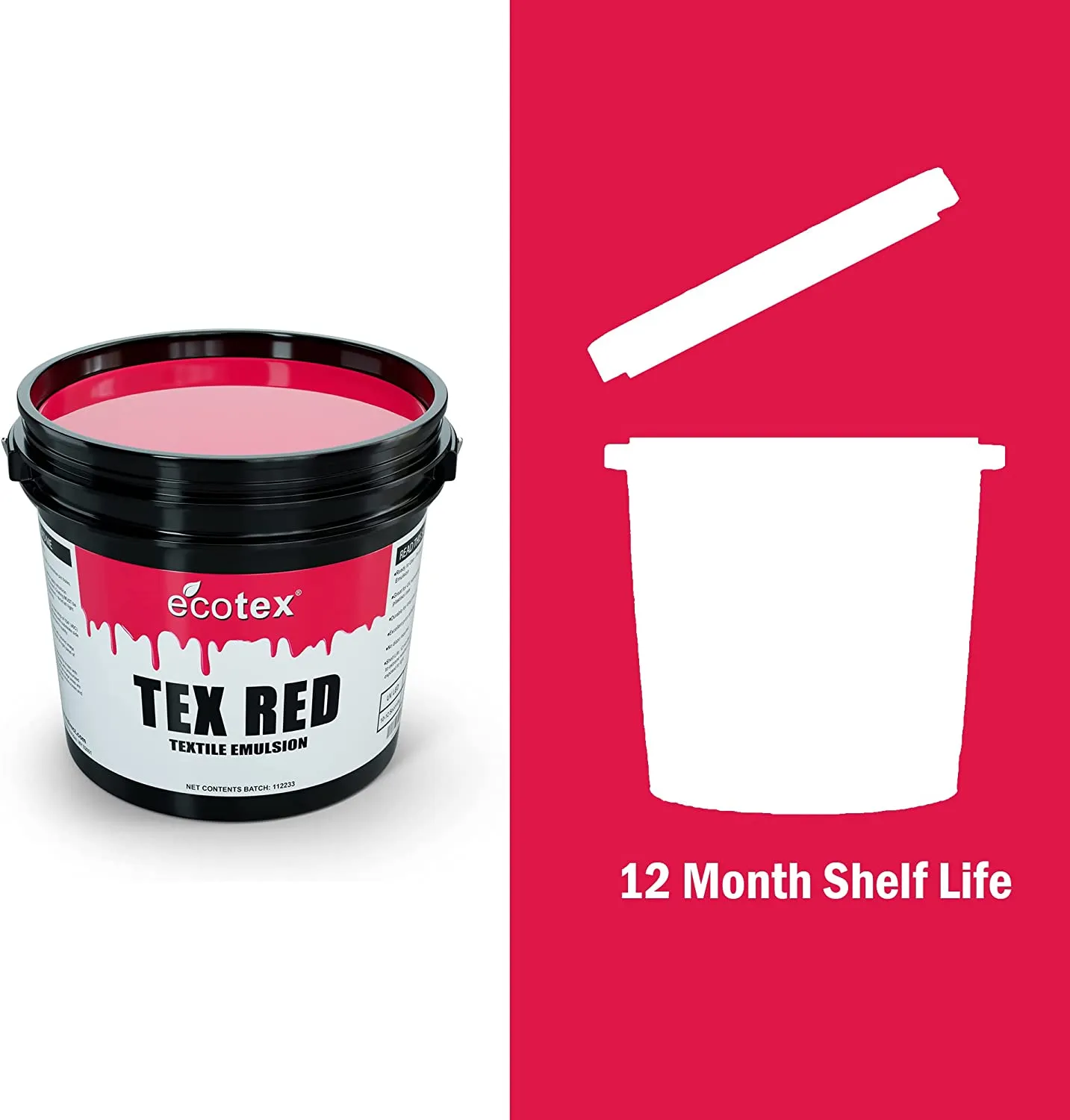 Ecotex® Textile Red Screen Printing Emulsion