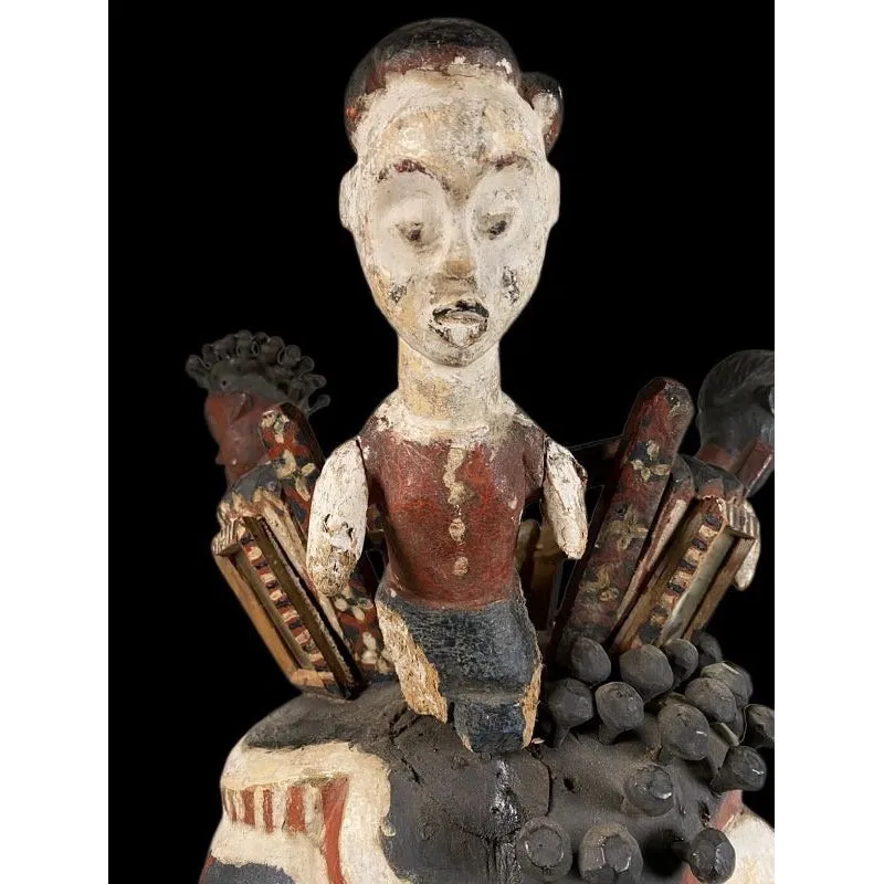 Ekoi Helmet Dance Mask, Nigeria #1149 PROVENANCE