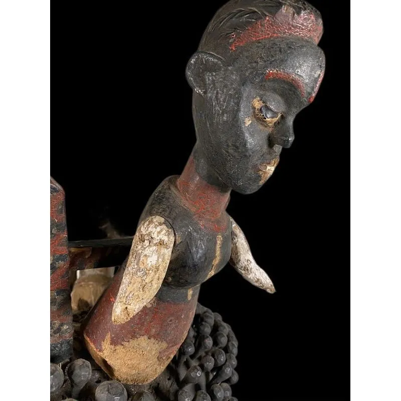 Ekoi Helmet Dance Mask, Nigeria #1149 PROVENANCE