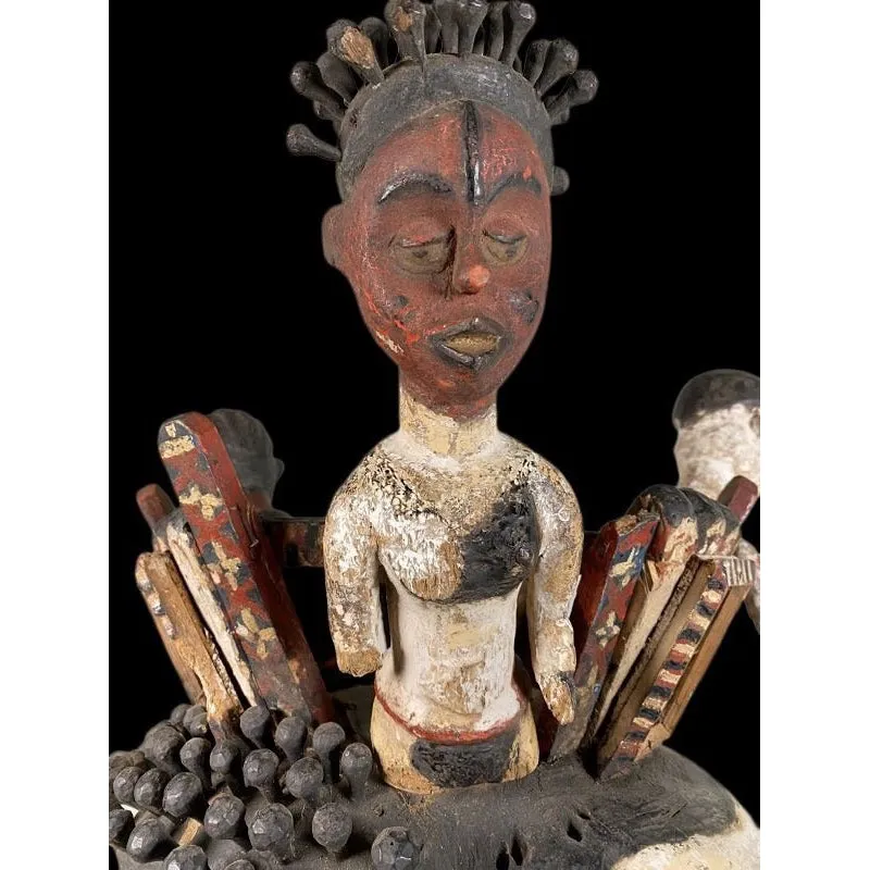 Ekoi Helmet Dance Mask, Nigeria #1149 PROVENANCE