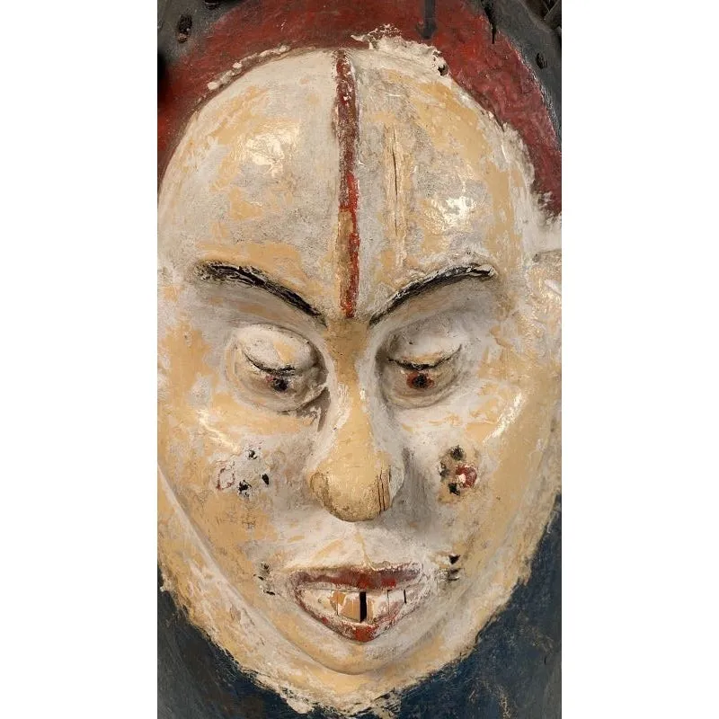Ekoi Helmet Dance Mask, Nigeria #1149 PROVENANCE