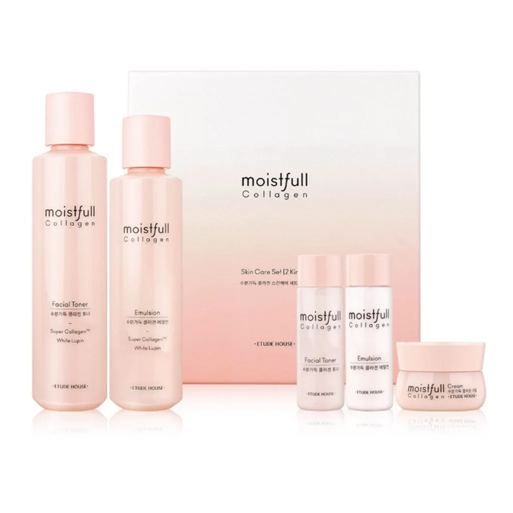 ETUDE HOUSE Moistfull Intense Skin Care Set Collagen 2 kinds مجموعه الكولاجين للعناية بالبشرة