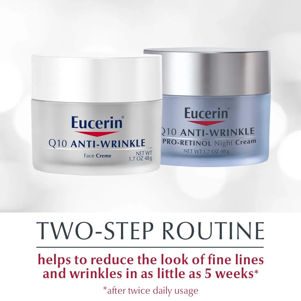 EUCERIN Kit Q10 Anti Wrinkle   PRO Retinol Night Cream with Q10 Anti Wrinkle   Face Cream