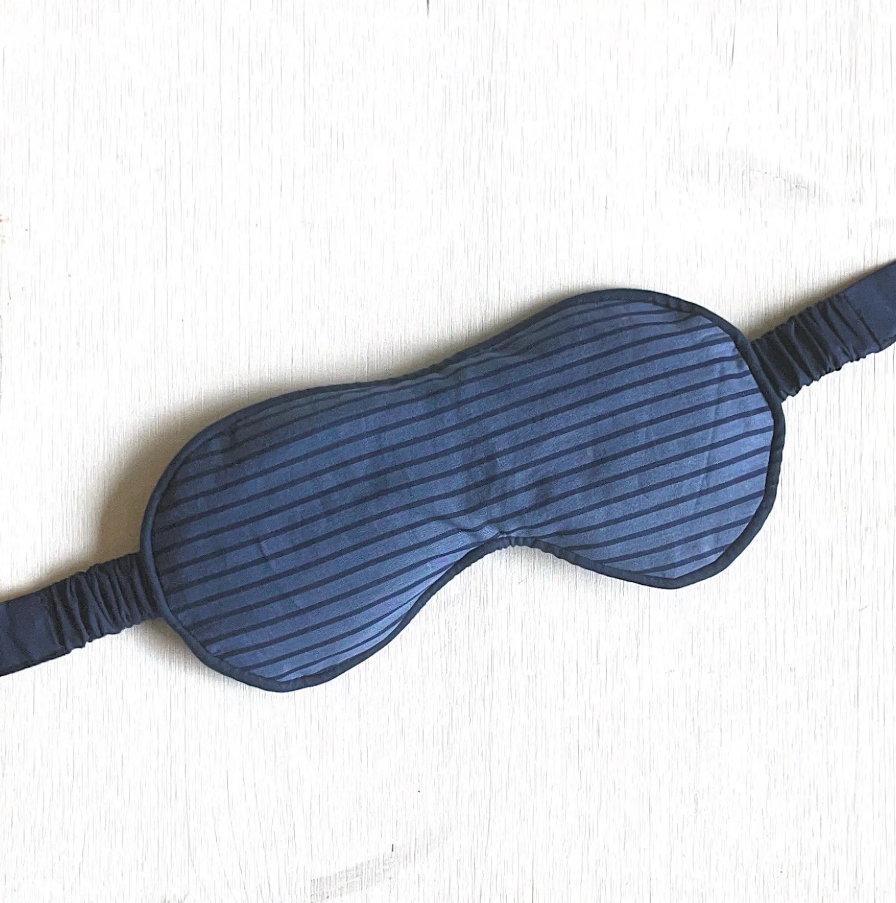 eye mask - RAHA striped - blue