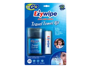 Ezywipe Expandable Wipes w/ Water Sprayer Reusable Coin Tissue for Travel, Camping, Hiking, Makeup Remover, Hand Wipes Super Absorbent- Hypoallergenic