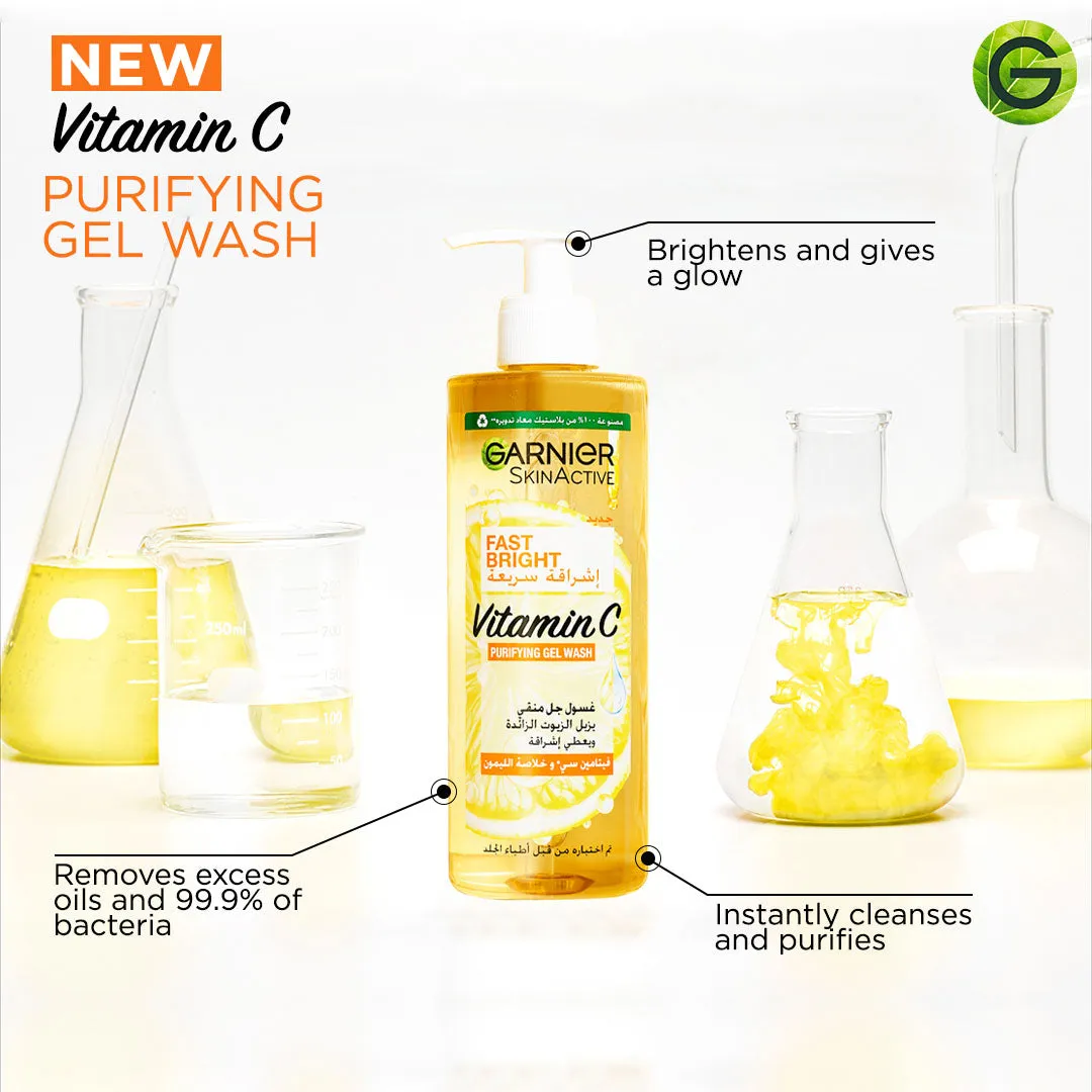 Fast Bright Vitamin C Brightening Purifying Face Gel Wash