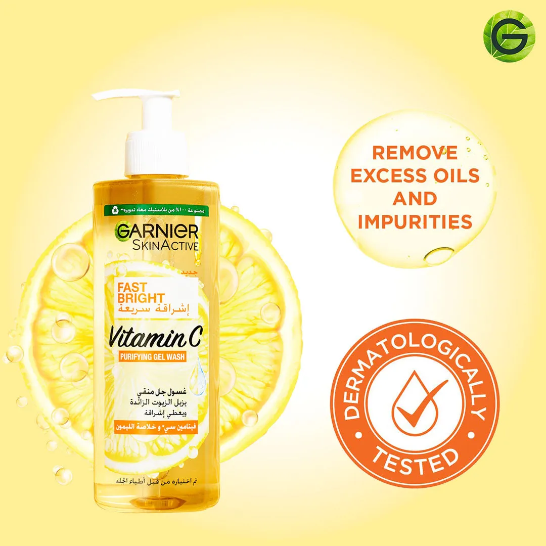 Fast Bright Vitamin C Brightening Purifying Face Gel Wash