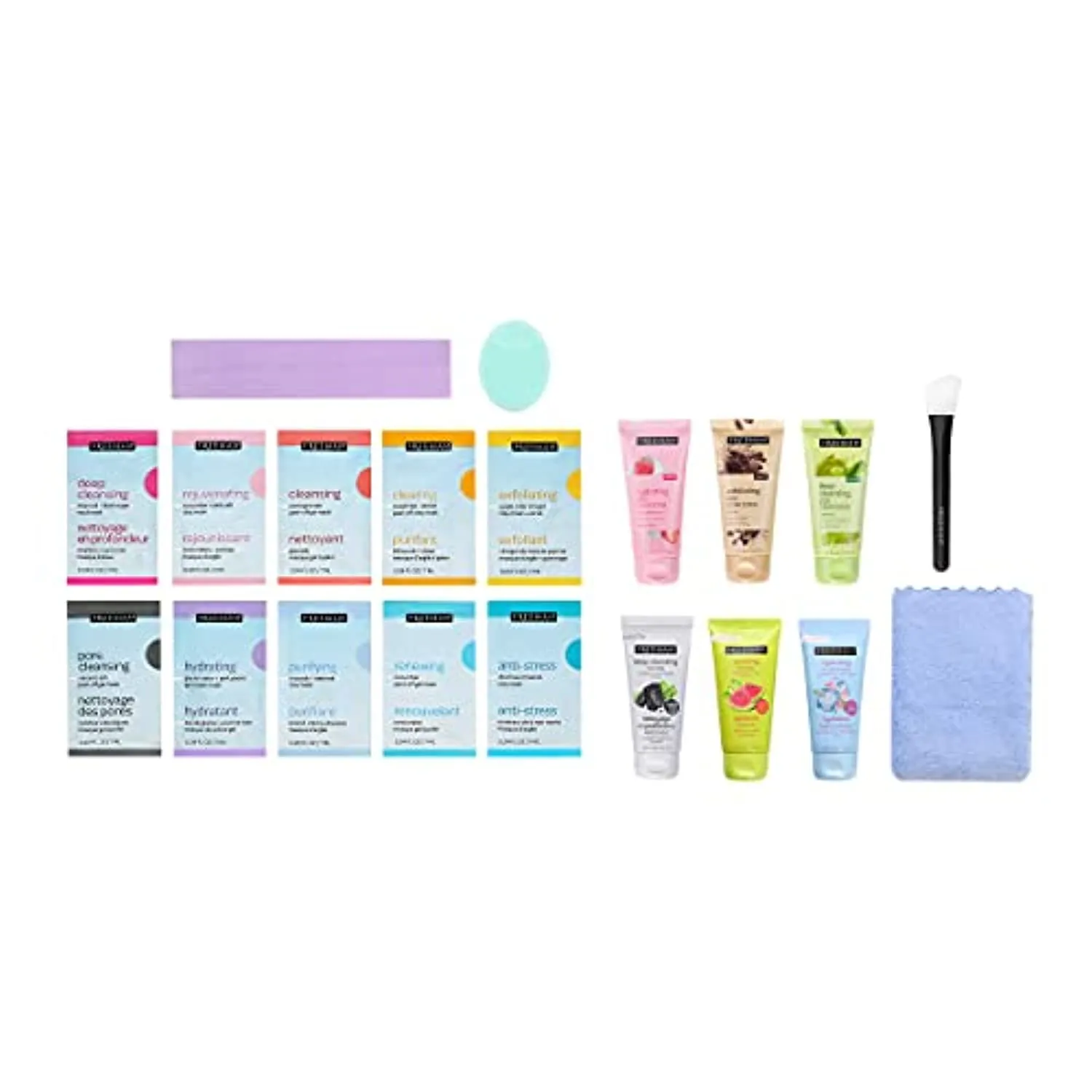 Freeman Limited Edition Scrub & Glow Ultimate Face and Body Kit, 20 Piece Mother's Day & Easter Gift Set, Facial Masks For Hydrating & Glowing Skin, Perfect for Wife, Spouse, Girlfriend, or Daughter